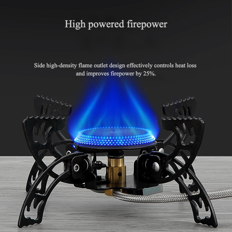 Disc-shaped Foldable Camping Stove, 3000W Gas Stove, Suitable for Indoor and Outdoor Cooking, Backpacking, and Picnics - StarComp